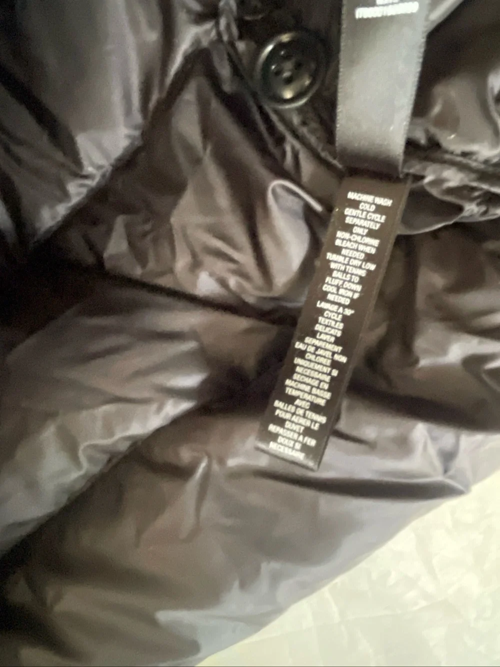 RLX Ralph Lauren Black Quilted Down Puffer Jacket Size M